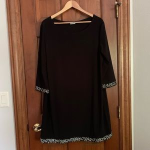 Tiana B. black long sleeve formal dress